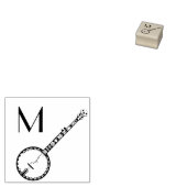 Banjo Musician Music Teacher Rubberstempel (Gestempeld)