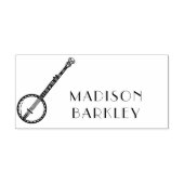 Banjo Musician Music Teacher Rubberstempel (Afrduk)