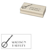 Banjo Musician Music Teacher Rubberstempel (Gestempeld)