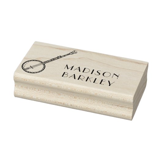 Banjo Musician Music Teacher Rubberstempel (Stempel)