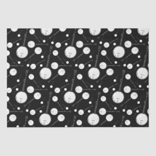 Banjo Musician Music Teacher Tissuepapier (Voorkant)