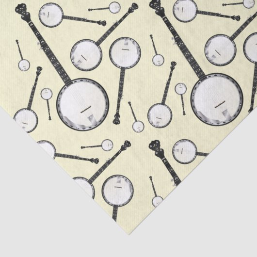 Banjo Musician Music Teacher Tissuepapier (Detail)