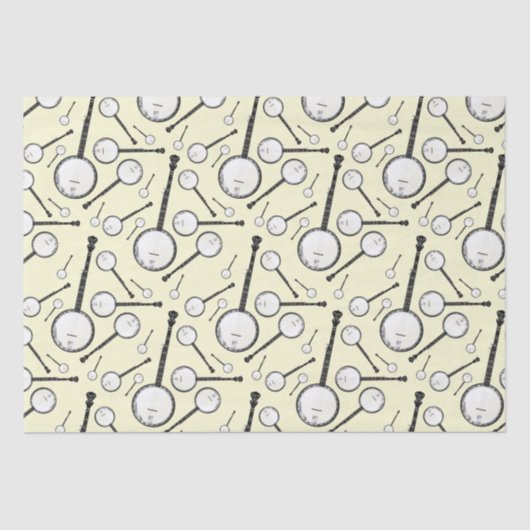 Banjo Musician Music Teacher Tissuepapier (Voorkant)