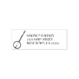 Banjo Musician Music Teacher Zelfinktende Stempel