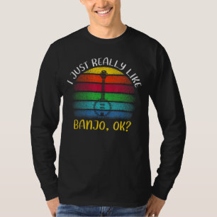 banjo muziek die ik net zo graag heb als banjo OK T-shirt