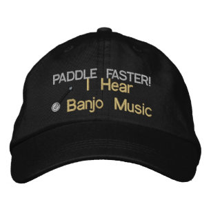 Banjo muziek geborduurd Pet