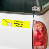 Banjo On Board Bumpersticker (Op Truck)