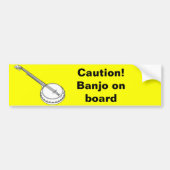 Banjo On Board Bumpersticker (Voorkant)