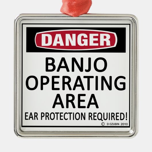 Banjo-operatiegebied Metalen Ornament (Voorkant)