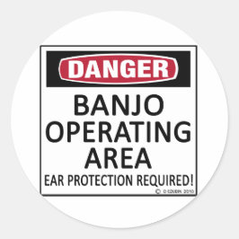 Banjo-operatiegebied Ronde Sticker