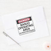 Banjo-operatiegebied Ronde Sticker (Envelop)