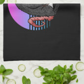 Banjo Opossum Folk Country Music Lover Theedoek (Gevouwen)