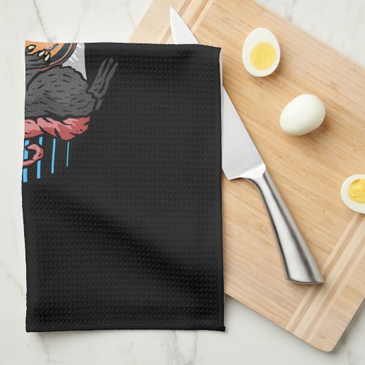 Banjo Opossum Folk Country Music Lover Theedoek (Quarter Fold)