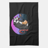 Banjo Opossum Folk Country Music Lover Theedoek (Verticaal)