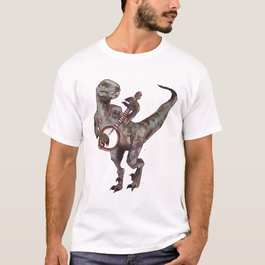 Banjo Palling Velociraptor T-shirt (Voorkant)