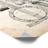 Banjo Patent - Old look Poster (Hoek)