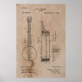  Banjo Patent Poster (Voorkant)