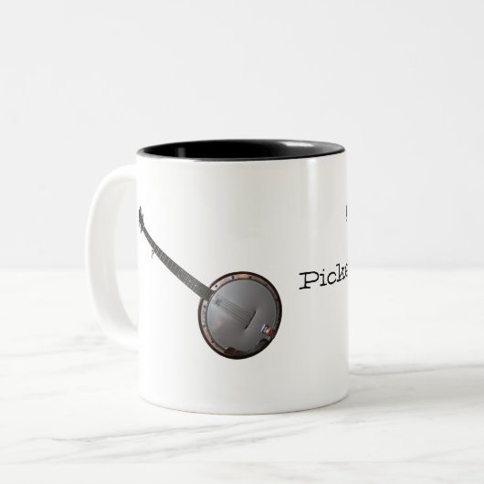 Banjo Picker Tweekleurige Koffiemok (Voorkant links)