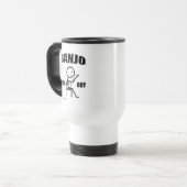 Banjo Play Boy Travel Mug Reisbeker (Voorkant links)
