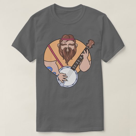 Banjo Player 1 T-shirt (Design voorkant)