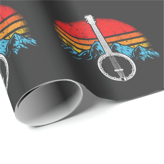  Banjo Player Bluegrass Musician Cadeaupapier (Rol Hoek)