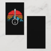 Banjo Player Bluegrass Musician Visitekaartje (Voorkant / Achterkant)