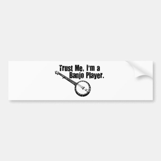 Banjo Player Bumpersticker (Voorkant)
