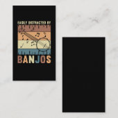Banjo Player Folk Country Music Lover Visitekaartje (Voorkant / Achterkant)