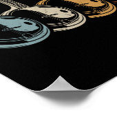 Banjo Player Folk Country Music Retro Banjos Poster (Hoek)