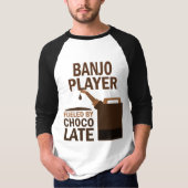 Banjo Player (Funny) Chocolate T-shirt (Voorkant)