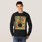  banjo Player Music Retro 1 T-shirt (Voorkant volledig)