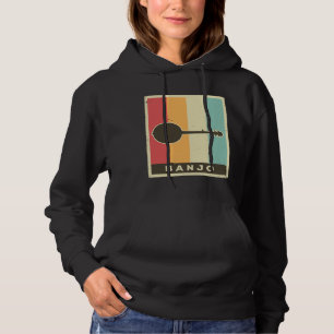  banjo Player Music Retro 6 Hoodie