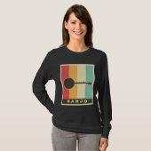  banjo Player Music Retro 6 T-shirt (Voorkant volledig)