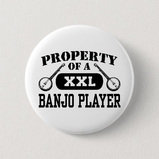 Banjo Player Ronde Button 5,7 Cm (Voorkant)