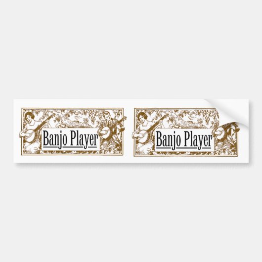 Banjo Player Stickers (Voorkant)