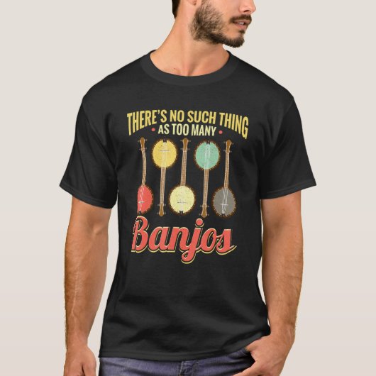 Banjo Player String Guitar Bluegrass Instrument T-shirt (Voorkant)