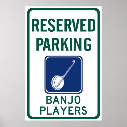 Banjo Players Parking Poster (Voorkant)