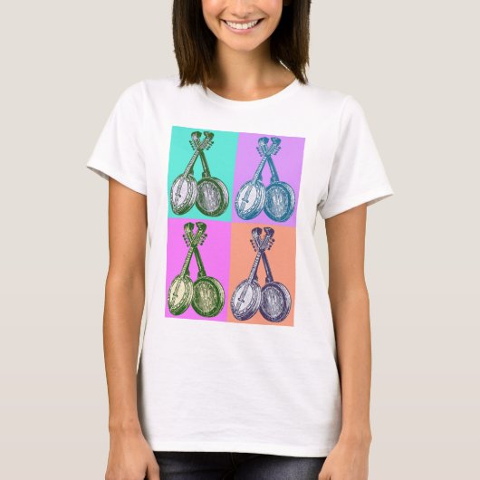 Banjo Pop Art T-shirt (Voorkant)