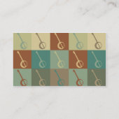 Banjo Pop Art Visitekaartje (Achterkant)