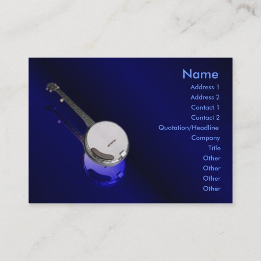 Banjo-profielkaart Visitekaartje (Voorkant)