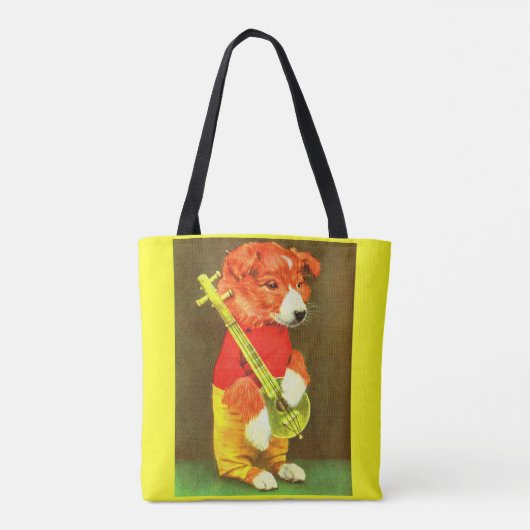 Banjo puppy tote bag (Achterkant)