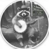Banjo Raccoon Sticker (Voorkant)