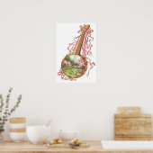 Banjo Ribbons Poster (Keuken)