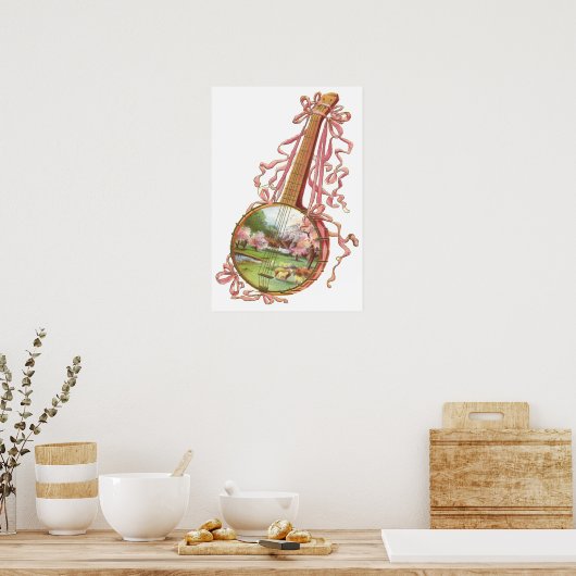 Banjo Ribbons Poster (Keuken)