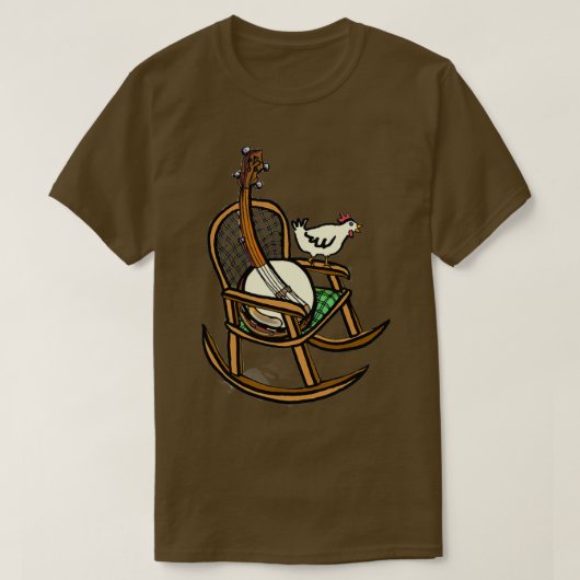 Banjo Rocking op Blue Ridge Mountain T-shirt (Design voorkant)