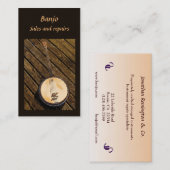 Banjo Sales and Repairs Visitekaartje (Voorkant / Achterkant)