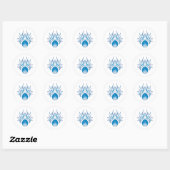 Banjo Skull Ronde Sticker (Vel)
