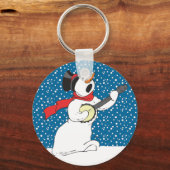 Banjo Snowman Sleutelhanger (Voorkant)