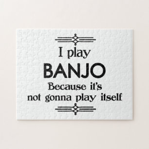 Banjo - Speel zelf Funny Deco Music Legpuzzel