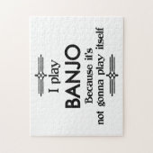 Banjo - Speel zelf Funny Deco Music Legpuzzel (Verticaal)